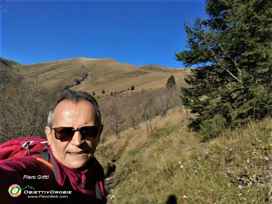31 Salendo dalla Baita al Passo Baciamorti vista alle spalle verso il Pizzo Baciamorti.jpg